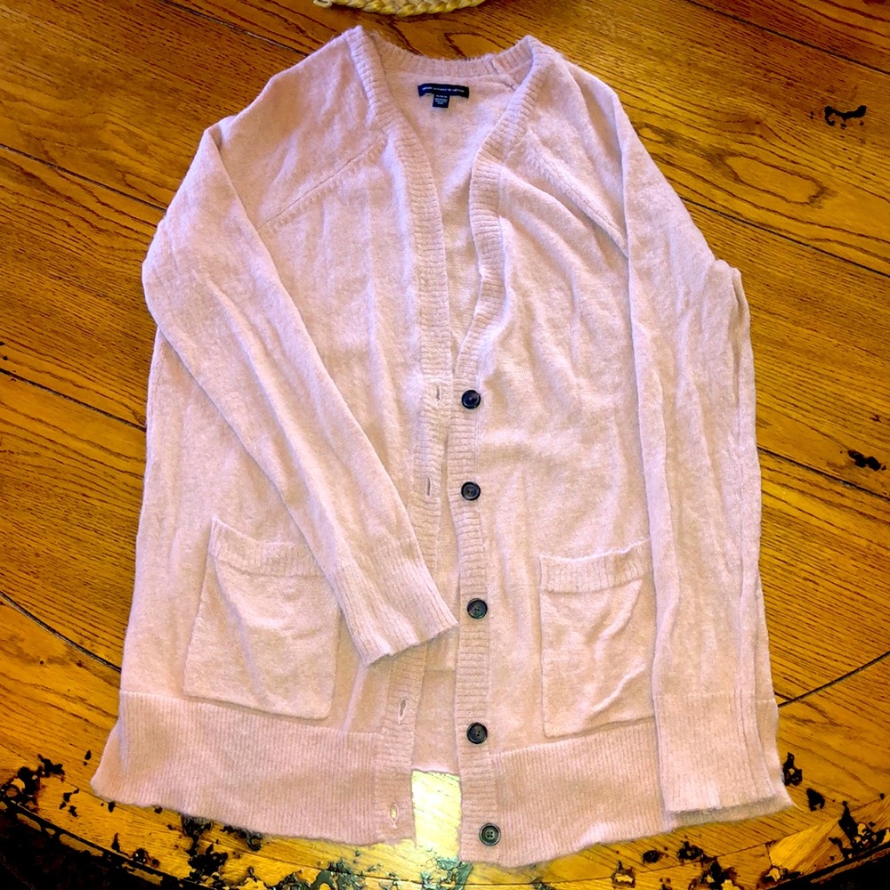 Rose button down cardigan
